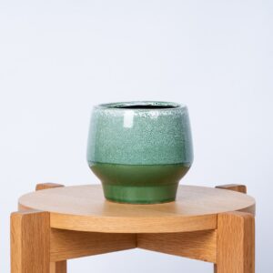 Keramik Übertopf Grün - 12 cm
