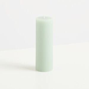 Kerze Rille Mint - 10 cm