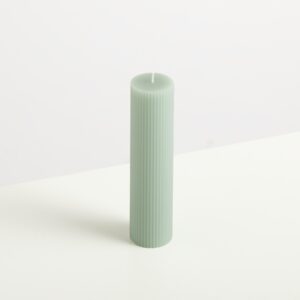 Kerze Rille Mint - 20 cm