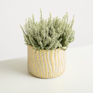 Metall Übertopf Goldfarben - 17 cm