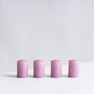 Kerze Lila 4er-Set