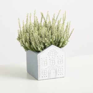 Beton Gefäß Weiß - 12 cm