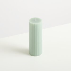 Kerze Rille Mint - 20 cm
