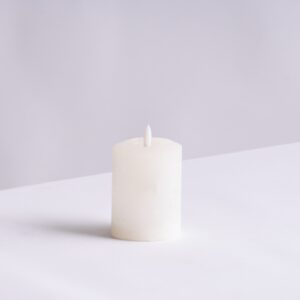 LED Kerze Creme - 10 cm