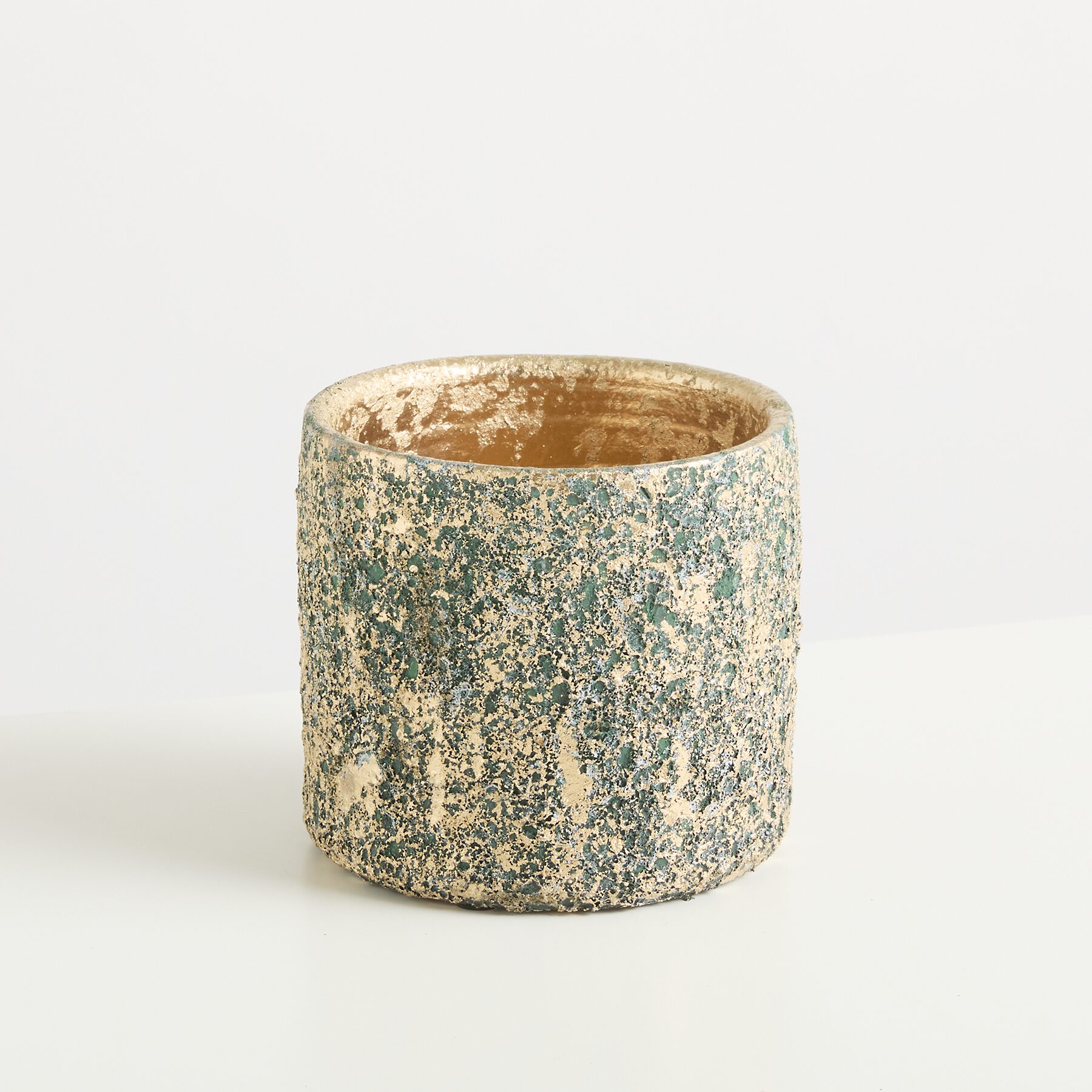 Keramik Übertopf Grün - 13 cm