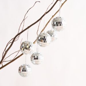 Dekoanhänger Discokugel 6er-Set