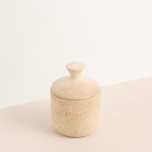 Beton Dose Grau Rund mit Deckel