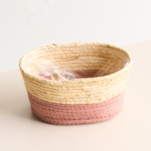 Sisal Primelkorb Rosa - 21 cm