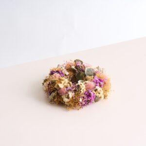 Trockenblumenkranz Lila