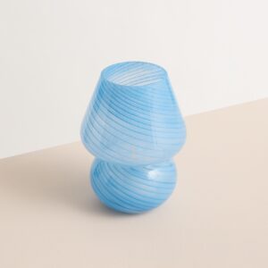 Glas Lampe Blau