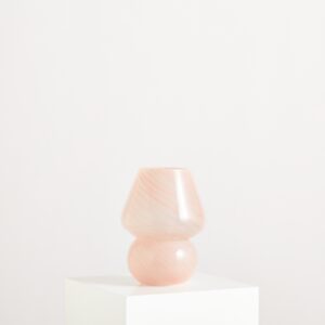 Glas Lampe Rosa