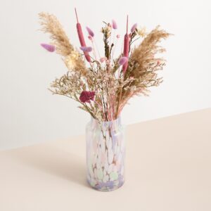 Trockenblumenstrauß Lila