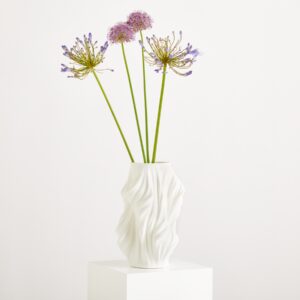 3D Druck Vase Keramik Weiß