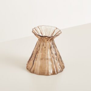 Glas Vase Braun