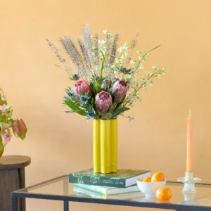 Keramik Vase Gelb