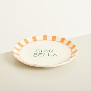 Steingut Essteller "Ciao Bella"