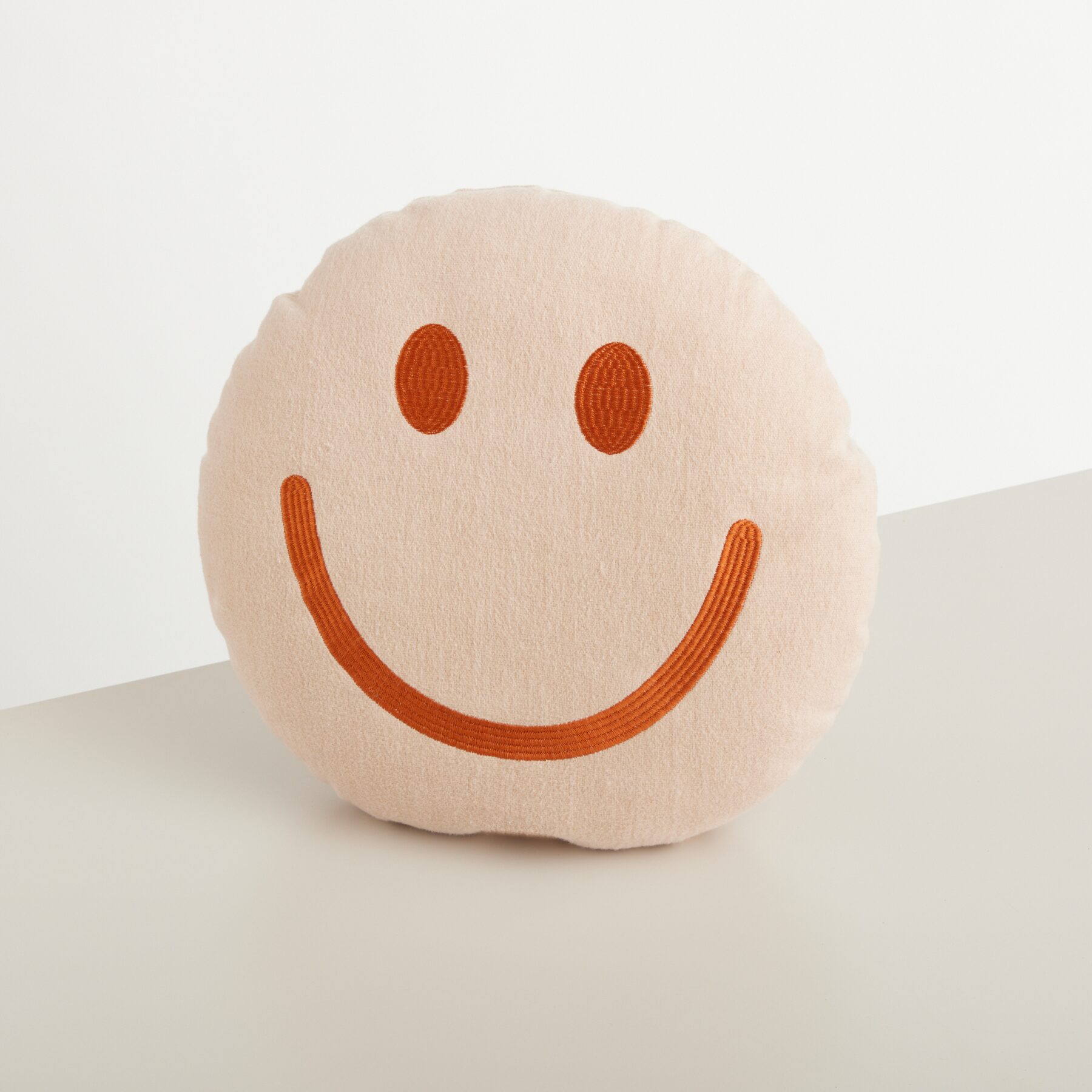 Baumwollkissen Smiley Orange