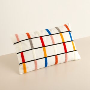 Kissen Weiß/Bunt
