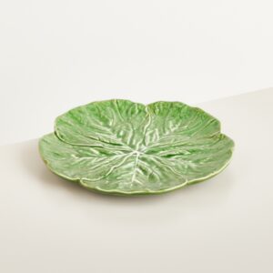 Keramik Frühstücksteller Salat Grün