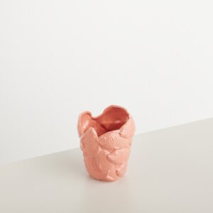 Keramik Übertopf Fisch Rosa