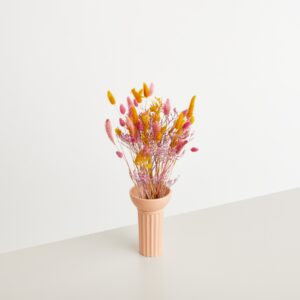 Trockenblumenstrauß Gelb Rosa Pink