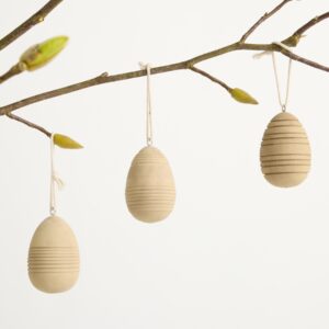 Holz Hänger Ei 3er-Set