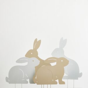 Deko Metall Hase 4er-Set