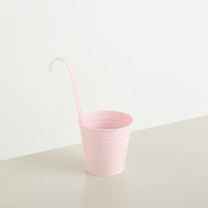 Metall Hängetopf Rosa - 13 cm