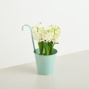 Metall Hängetopf Grün - 13 cm