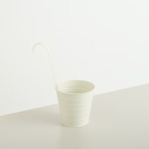 Metall Hängetopf Creme - 13 cm