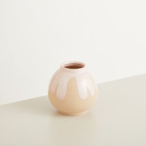 Keramik Vase Rosa/Sand