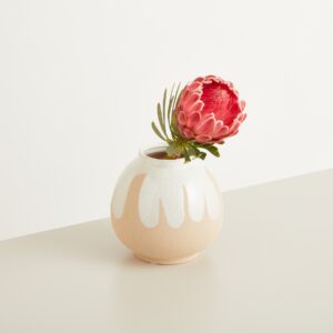 Keramik Vase Creme/Sand