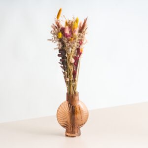 Glas Vase Braun