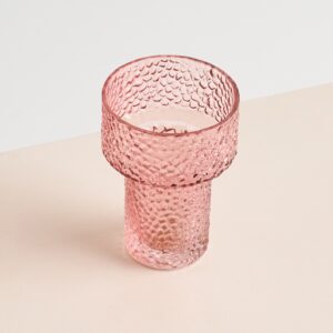 Glas Hyazinthengefäß Struktur Rosa