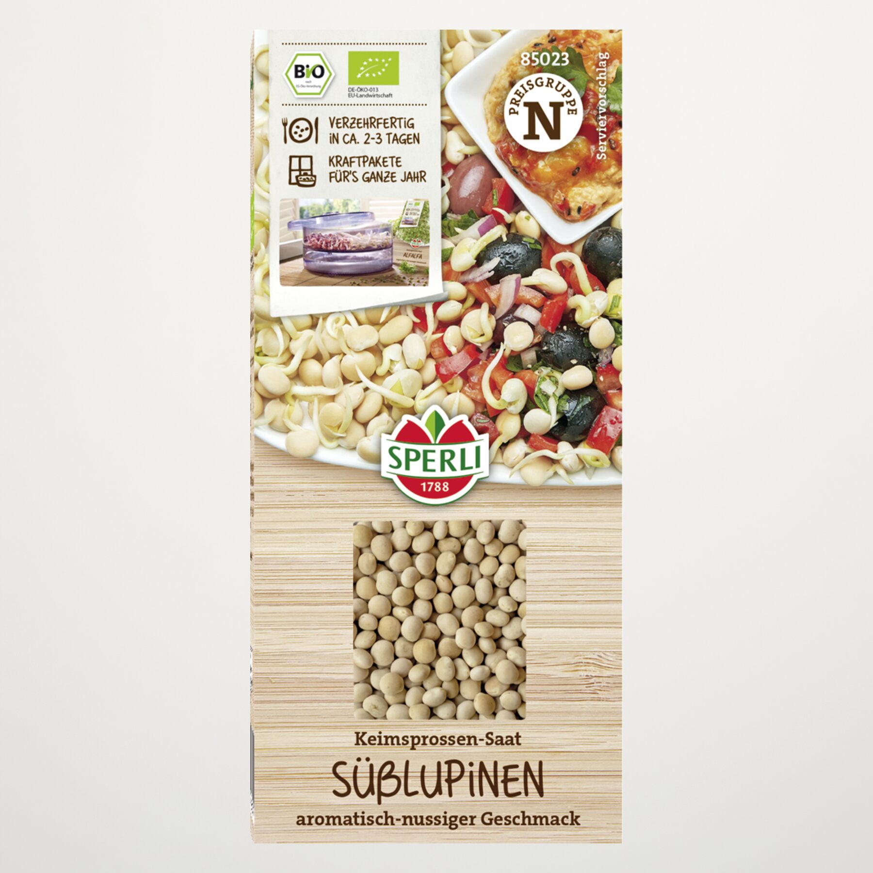 Süßlupine Keimsprossen-Saat BIO 200g