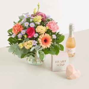 Sonnengruß mit Geschenkset Schaumparty