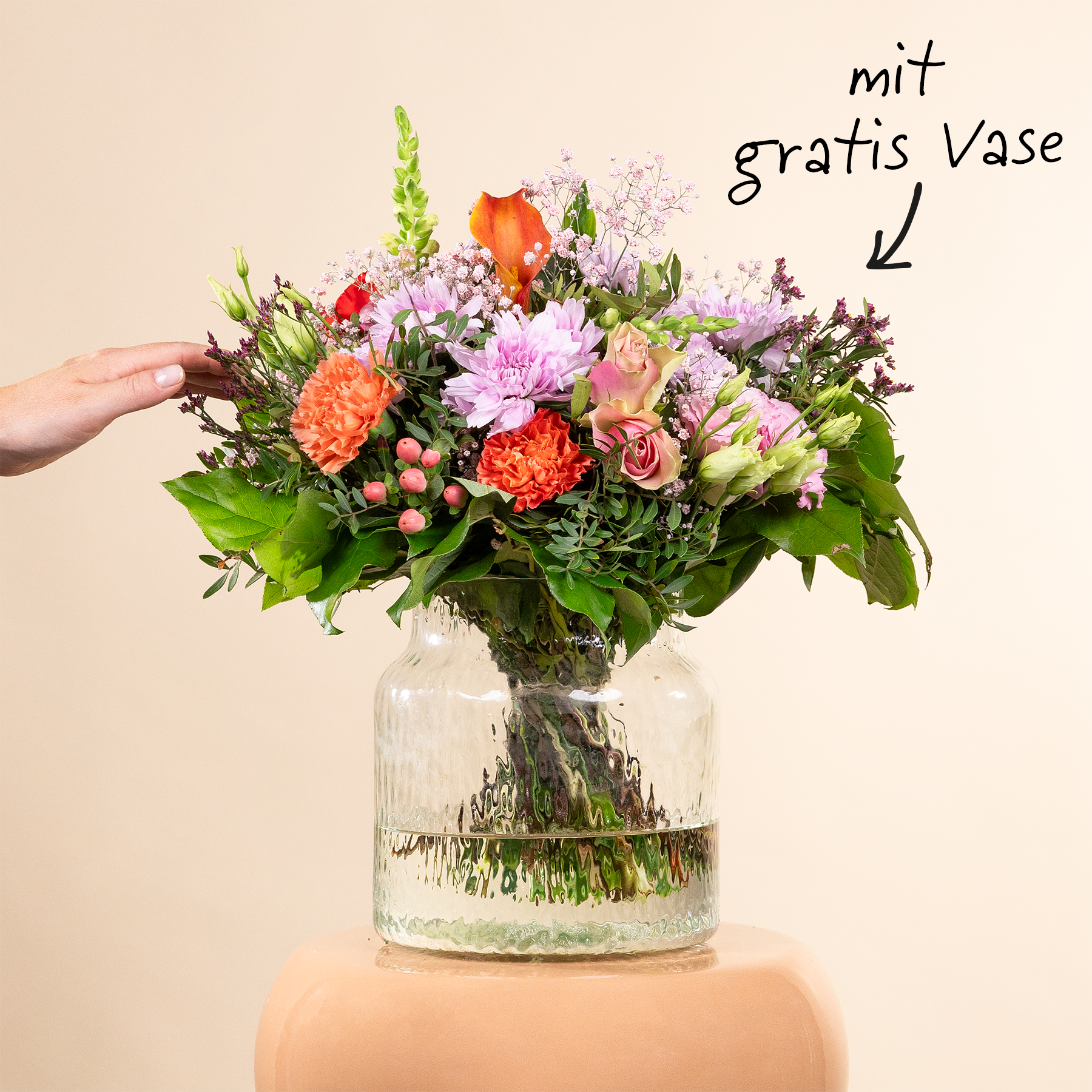 Liebe Grüße M mit gratis Lieblings-Vase M