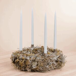 Adventskranz Trockenblumen Wild Christmas
