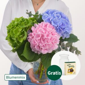 Traumhafte Hortensien mit Eukalyptus