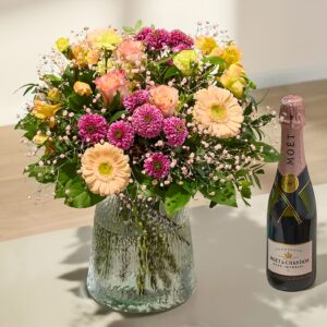 Schön, dass es dich gibt mit Moet Rosé Champagner 375ml
