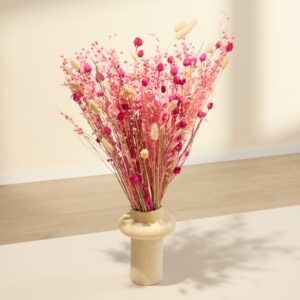 Trockenblumenstrauß Pink Ember