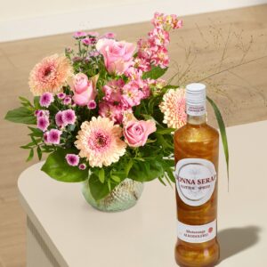 Blumenglück mit Donna Serap Glitter Spritz Blutorange alkoholfrei 0,7l
