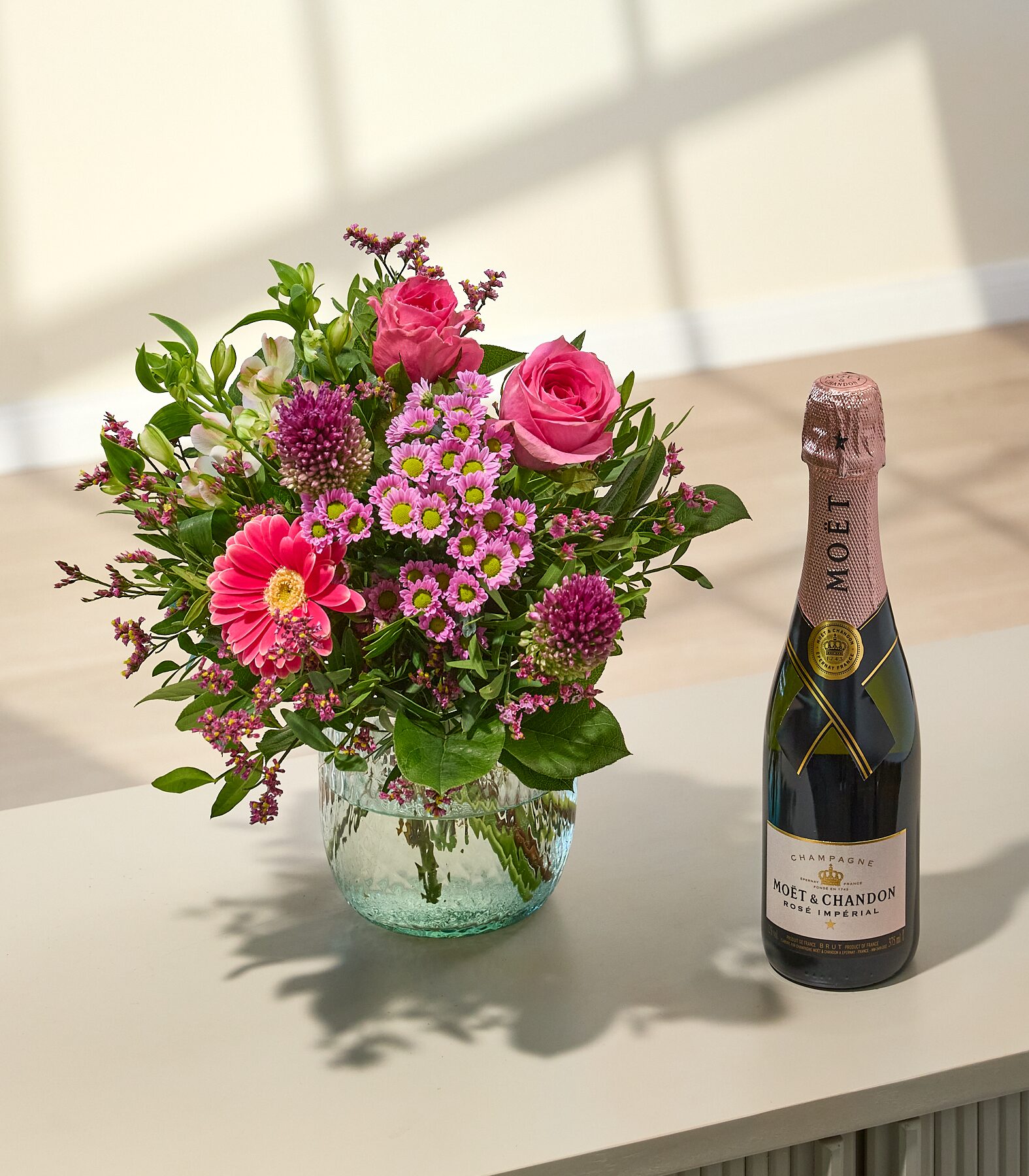 Für dich mit Moet Rosé Champagner 0,375l