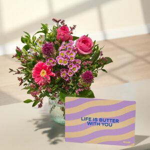 Für dich mit Früchstücksbrettchen Life is butter with you