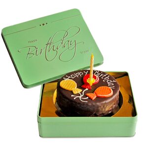 Dessert-Sachertorte ?Happy Birthday? mit Kerze