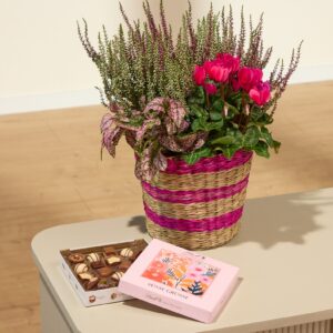 Herbst Pink mit Lindt Pralinés Süße Grüße 100g