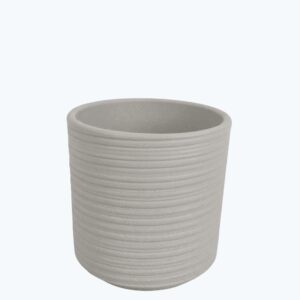 Übertopf Rille im grau (9cm Töpfe)