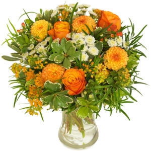 Orangener Blumenstrauß