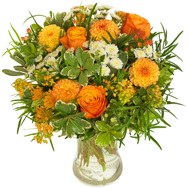 Orangener Blumenstrauß