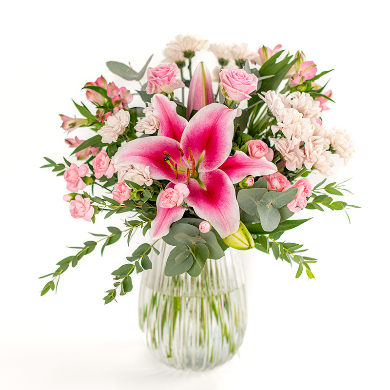 Blumenstrauß rosa Lilien